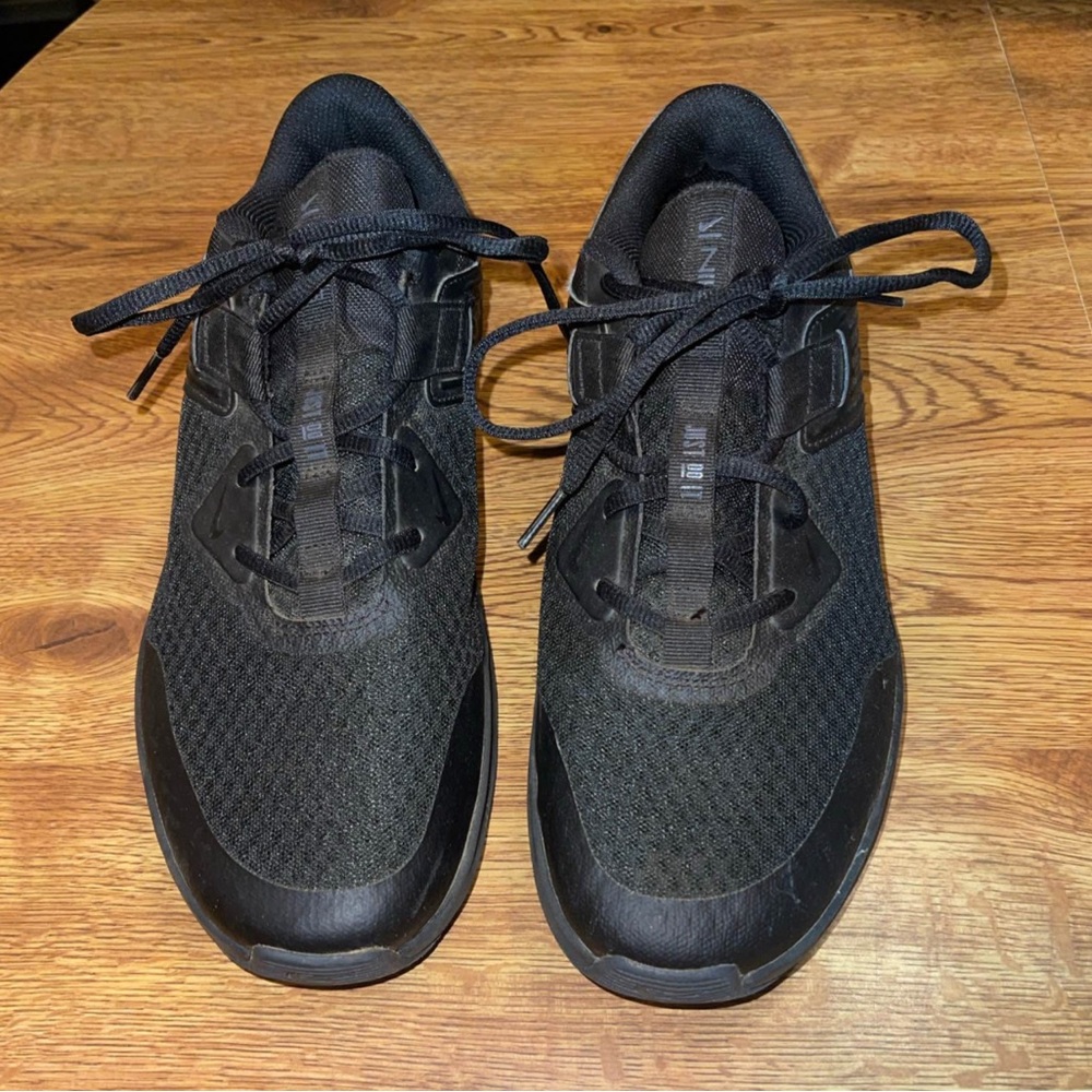 Nike Black Athletic Shoes with Mesh Upper